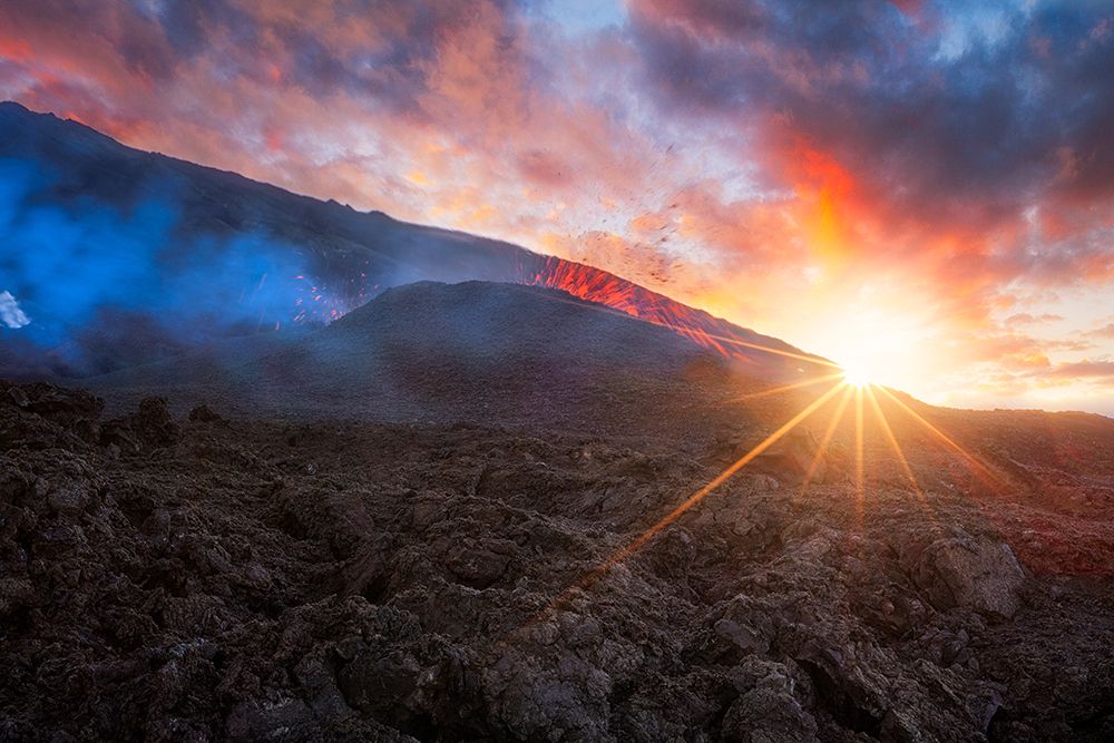 Volcano Sunrise art print by Barathieu Gabriel for $57.95 CAD