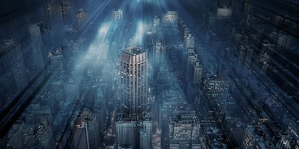 Nyc Blue Impact art print by Leif Londal for $57.95 CAD