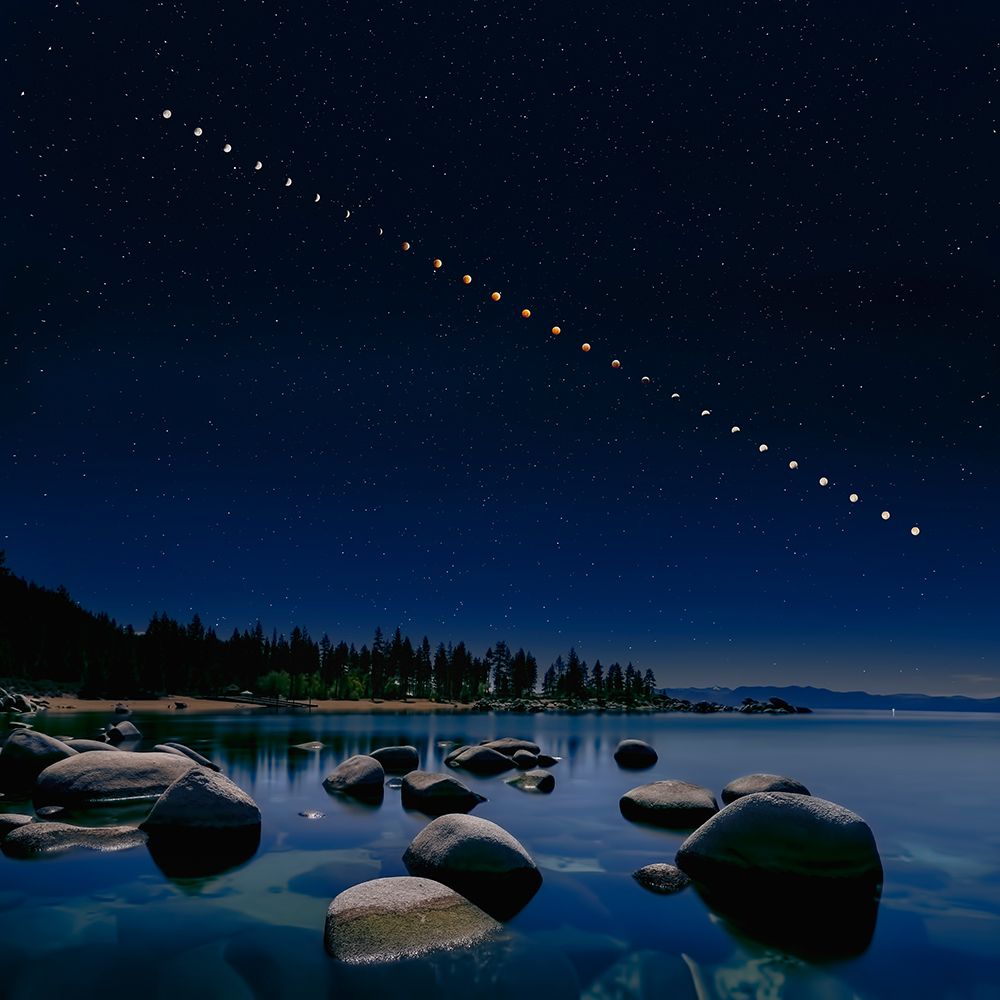 Total Lunar Eclipse art print by Hua Zhu for $57.95 CAD