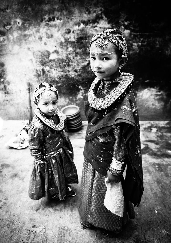 sisters in Nepal art print by Toru Matsunaga for $57.95 CAD