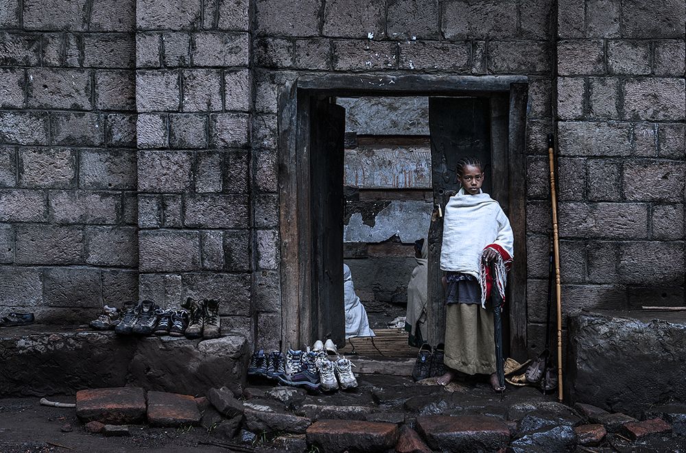 Entrance of a church (Lalibela - Ethiopia) art print by Joxe Inazio Kuesta for $57.95 CAD