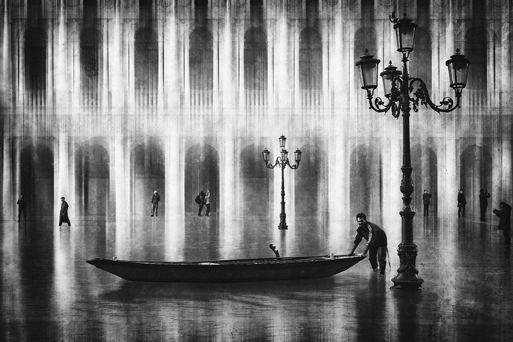 Watertaxi art print by Roswitha Schleicher-Schwarz for $57.95 CAD
