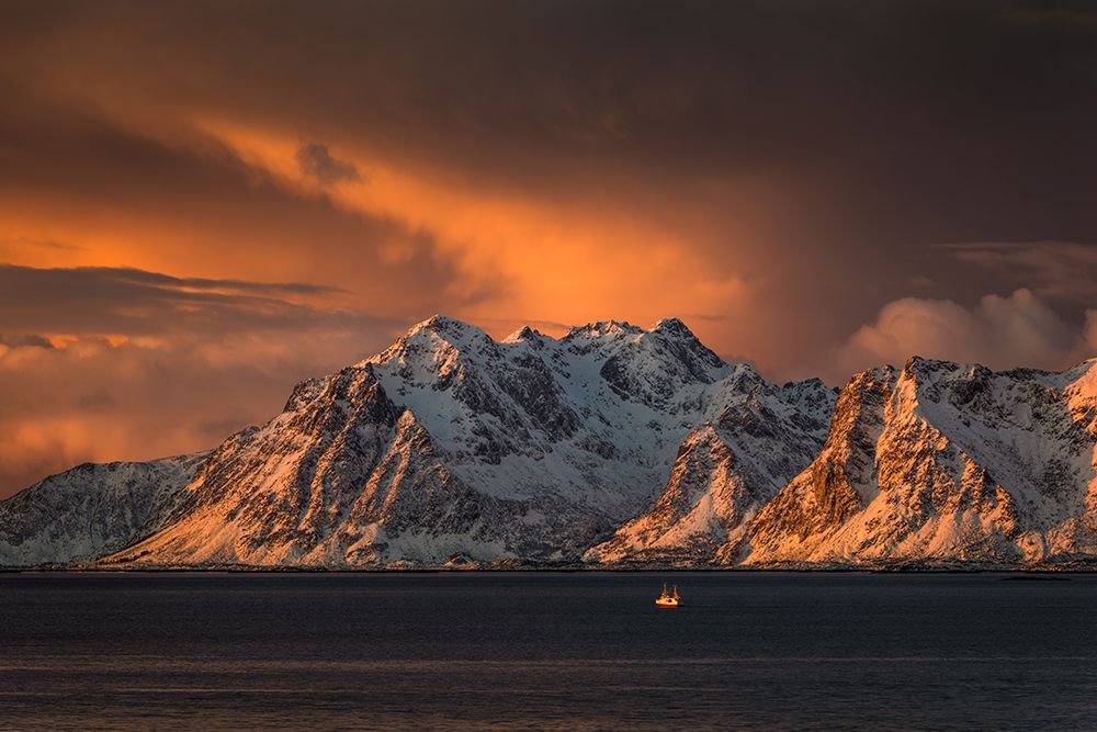 Dramatic Mountain Sunset art print by Raymond Hoffmann for $57.95 CAD