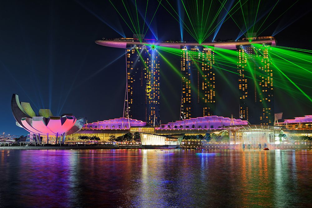 Marina Bay Sands Lasershow art print by Martin Fleckenstein for $57.95 CAD