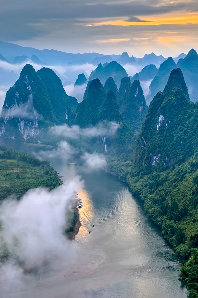 Li River art print by Hua Zhu for $57.95 CAD