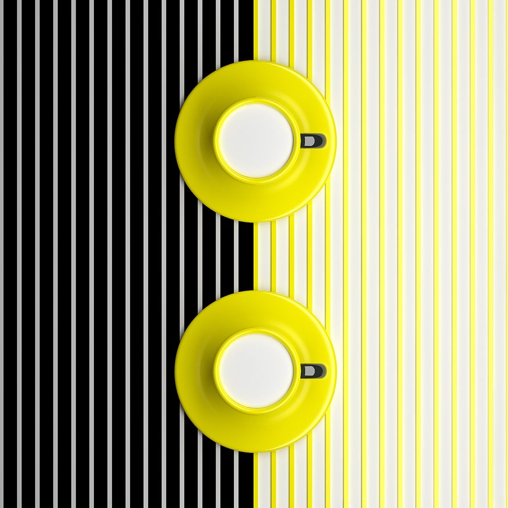 Mugs Pattern art print by Antonyus Bunjamin for $57.95 CAD