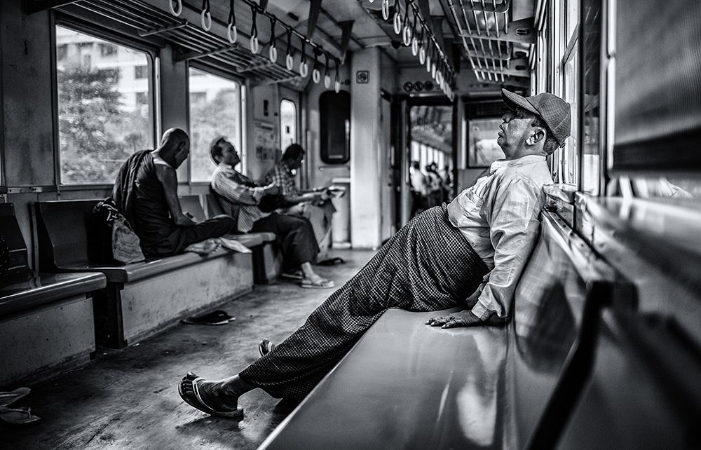 By Train Around Yangon art print by Marco Tagliarino for $57.95 CAD