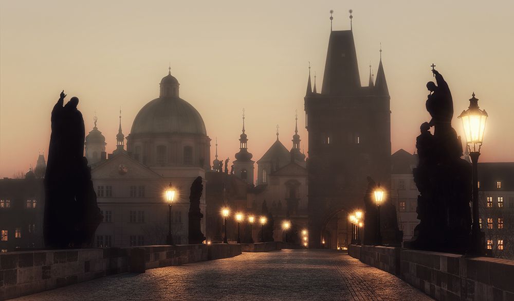 The Charles Bridge before dawn. art print by Massimo Cuomo for $57.95 CAD