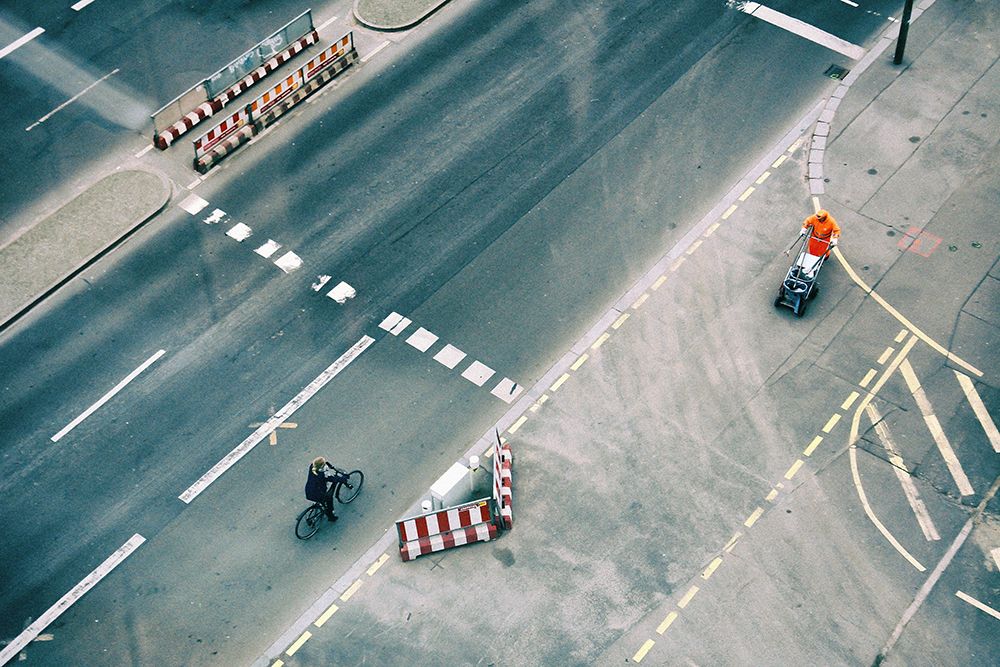 Light Traffic art print by Dasa Scuka for $57.95 CAD