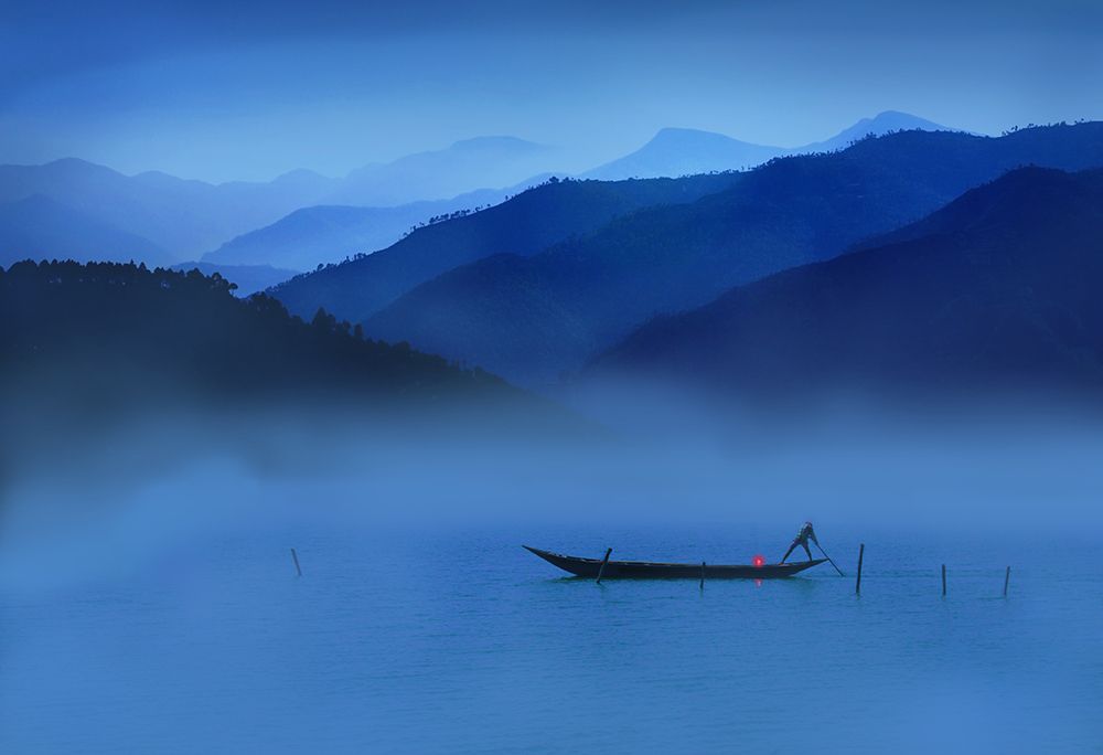 An evening in mountains art print by Swarnendu Ghosh for $57.95 CAD