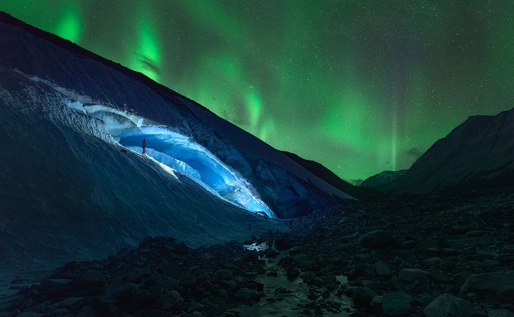 Athabasca Ice Burning art print by Javier De La for $57.95 CAD