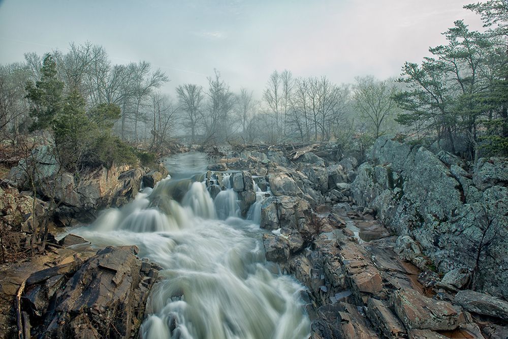 Dawn At Middle Falls art print by Fred Walker for $57.95 CAD