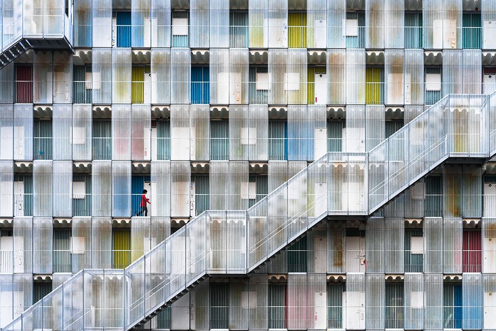 Colorful Apartment art print by Tetsuya Hashimoto for $57.95 CAD