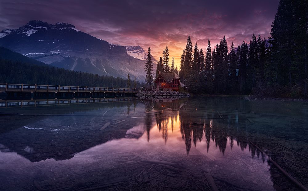Lake House Sunrise art print by Jesus M. Garcia for $57.95 CAD