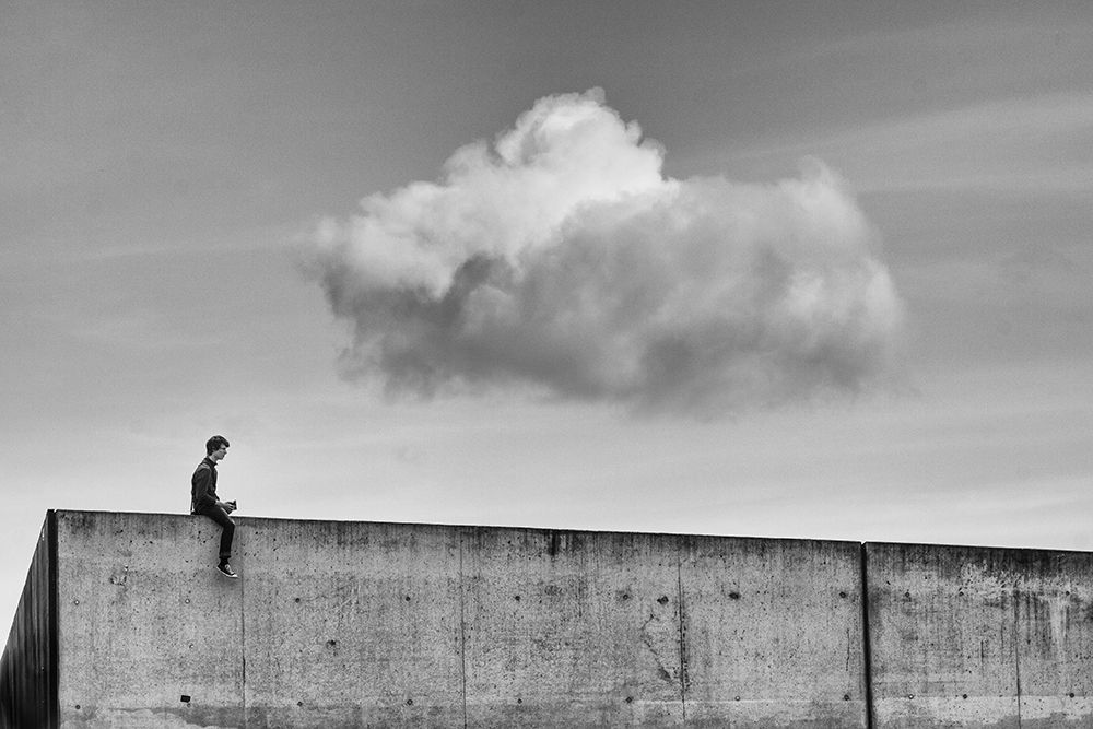 Thoughts in the cloud art print by Michelle Degryse for $57.95 CAD