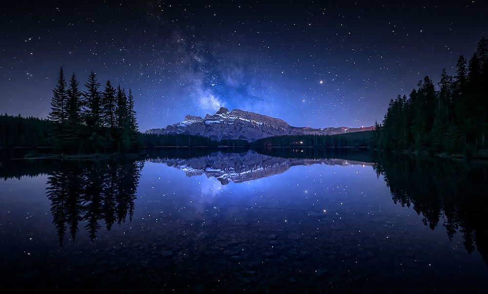 Perfect Two Jack Lake Reflection art print by Jesus M. Garcia for $57.95 CAD