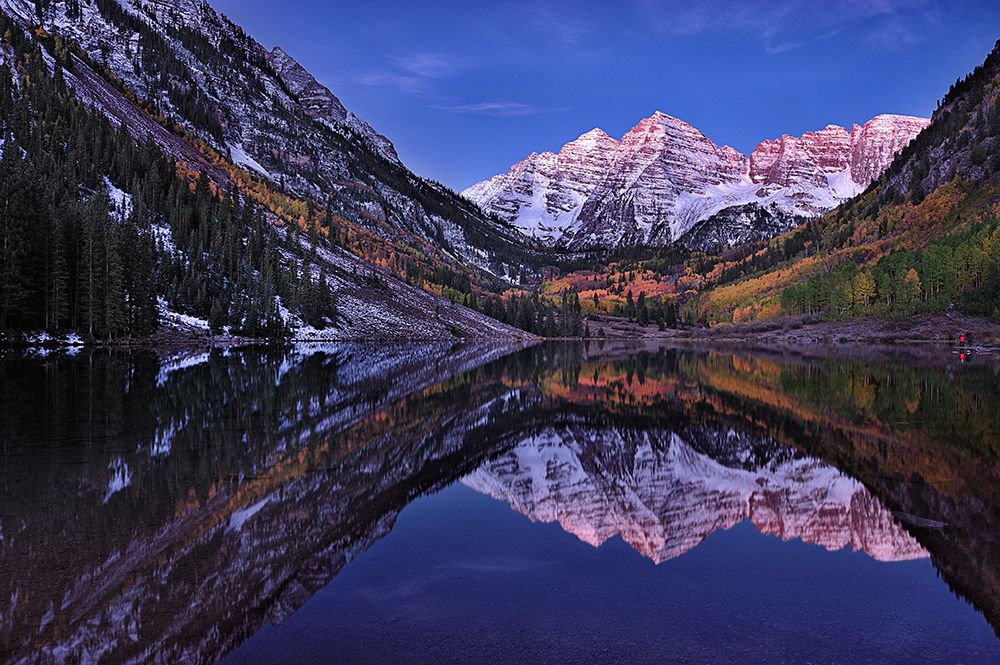 Maroon Bells Twilight art print by Mei Xu for $57.95 CAD
