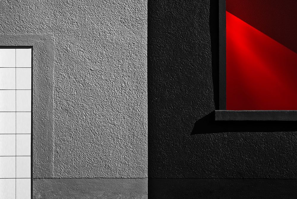 vitrina red black art print by Gilbert Claes for $57.95 CAD