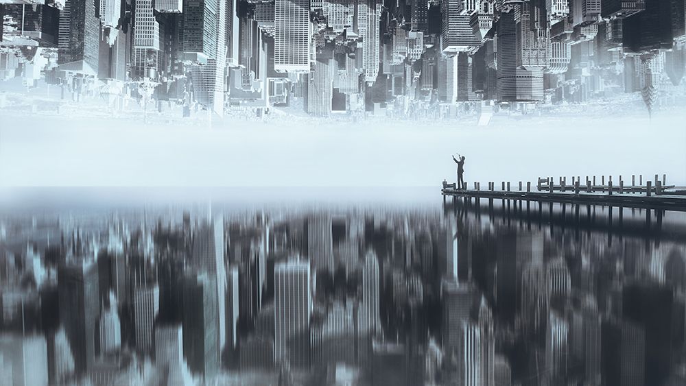 City Of Mirror art print by Terry F for $57.95 CAD