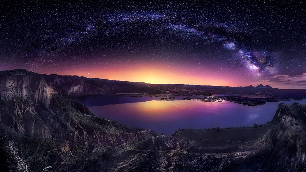 Milky Way Over Las Barrancas 2016 art print by Jesus M. Garcia for $57.95 CAD