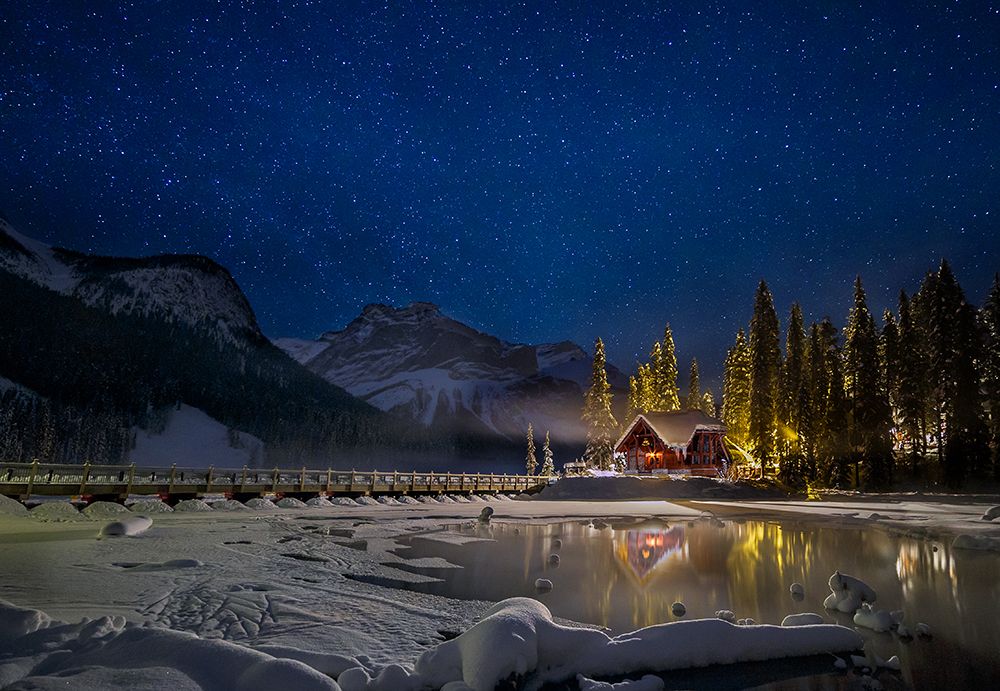 A Starry Fairytale Land art print by Yi Jiang for $57.95 CAD