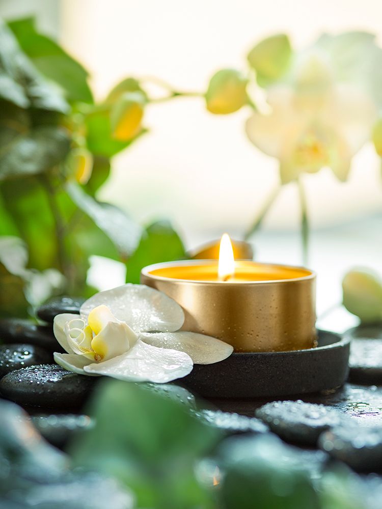 Zen Orchid And Candle art print by Bsmart for $57.95 CAD