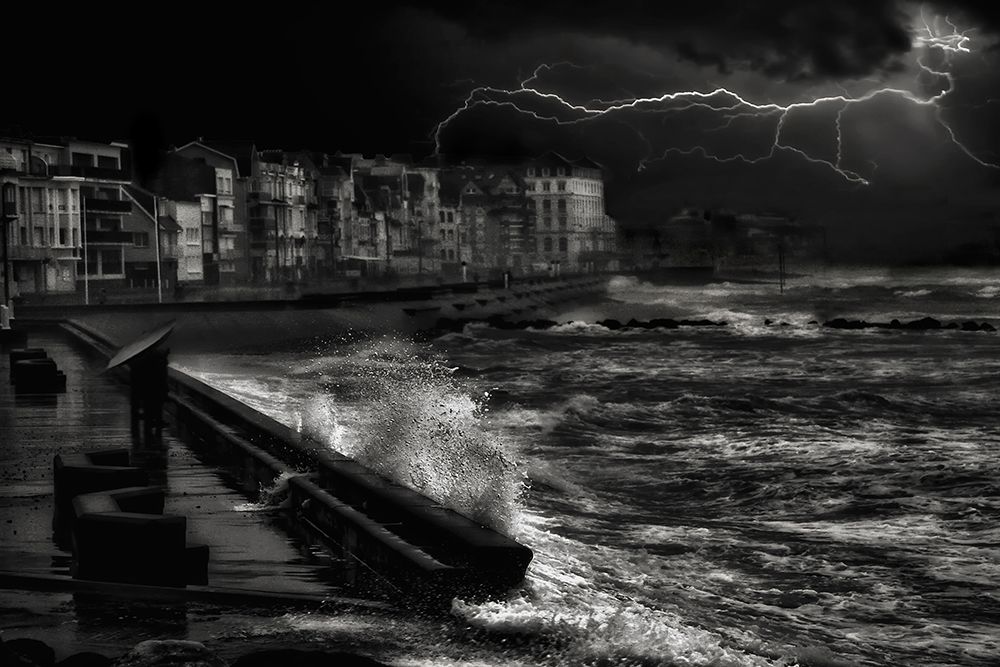 Dark Stormy Evening In Normandy art print by Yvette Depaepe for $57.95 CAD