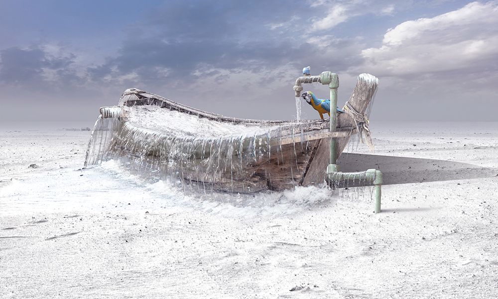 The Frozen Water art print by Sulaiman Almawash for $57.95 CAD