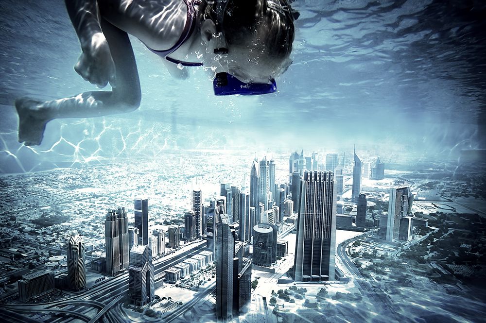 Dubai Pool art print by Marcus Hennen for $57.95 CAD