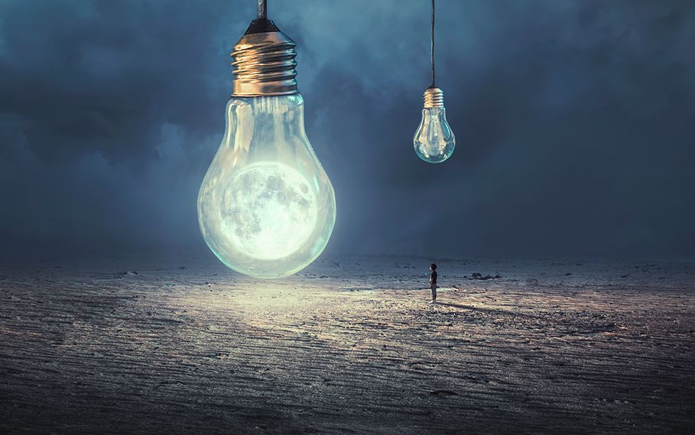 Moon Lamp art print by Sulaiman Almawash for $57.95 CAD