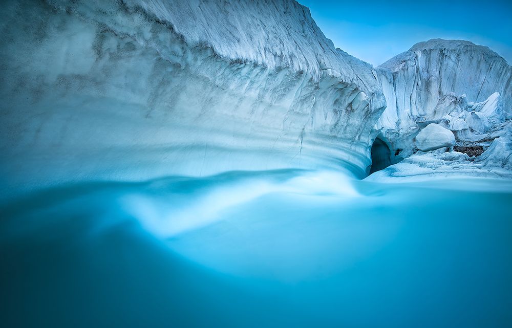 Glacier River Cave art print by Fei Shi for $57.95 CAD