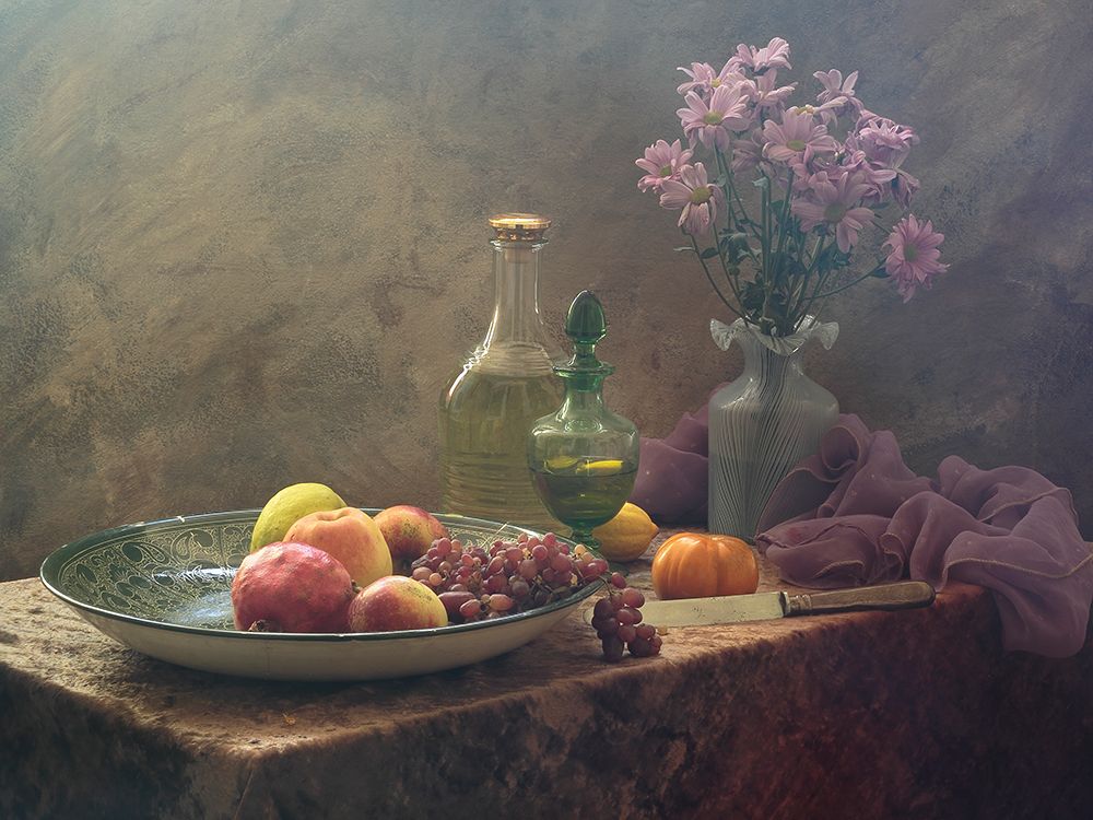 Still Life With Lilac Flowers art print by Ustinagreen for $57.95 CAD