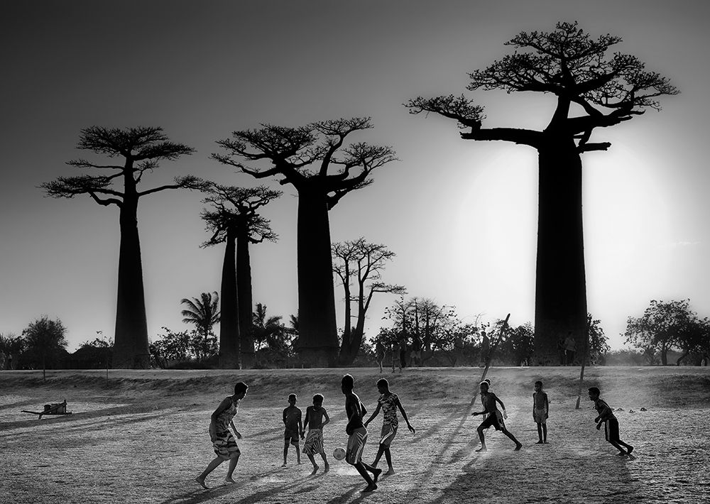 Soccer At Sunset art print by Marc Apers for $57.95 CAD