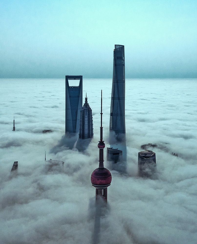 Sky City art print by Stan Huang for $57.95 CAD
