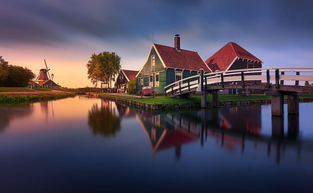 Zaanse Schans Green House art print by Jesus M. Garcia for $57.95 CAD