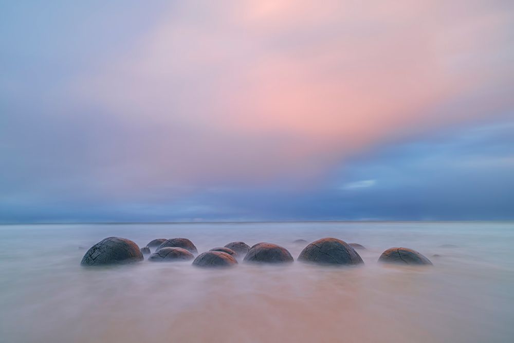 Moeraki Boulders art print by Hua Zhu for $57.95 CAD