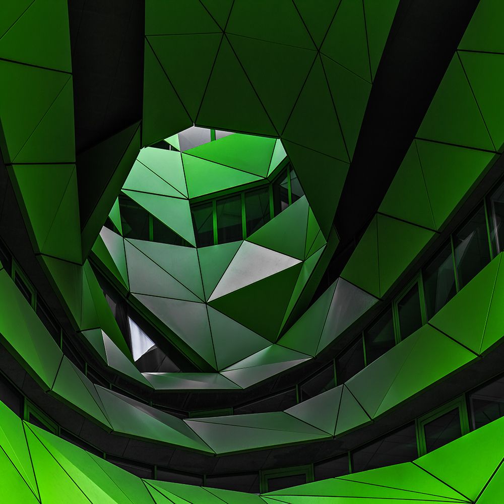 green offices art print by Gilbert Claes for $57.95 CAD