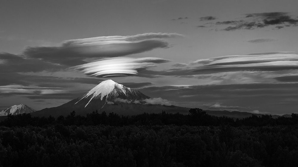 Volcano goes to sleep art print by Lukas Ildza for $57.95 CAD