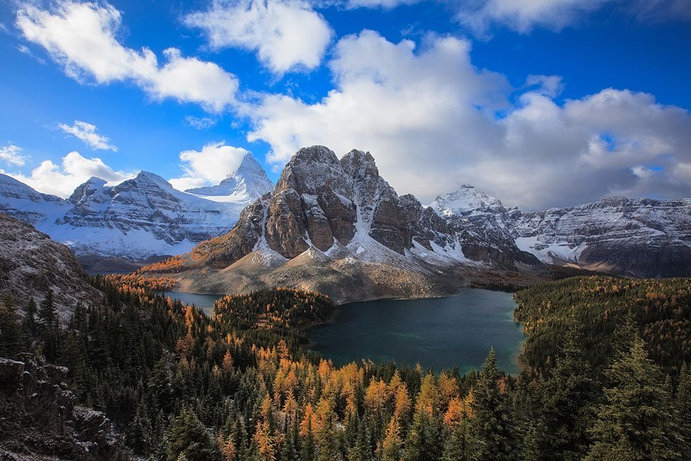 Sunburst Peak Sunrise art print by Hong Zeng for $57.95 CAD