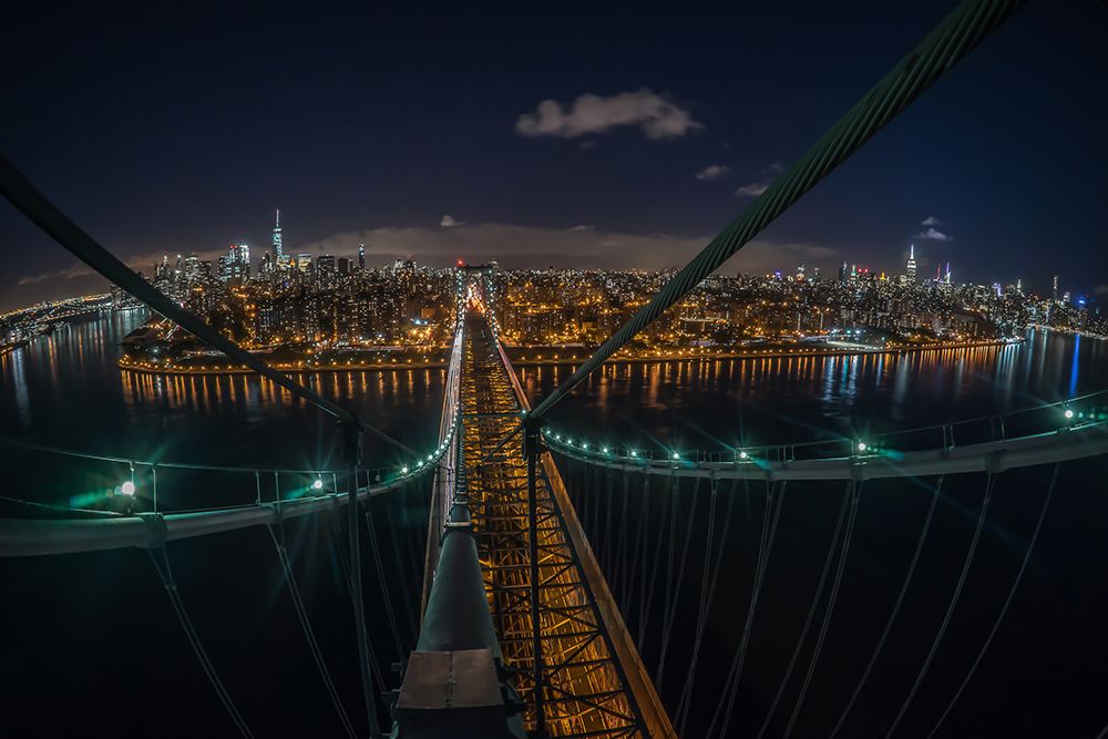 The Williamsburg Bridge art print by Christopher R. Veizaga for $57.95 CAD