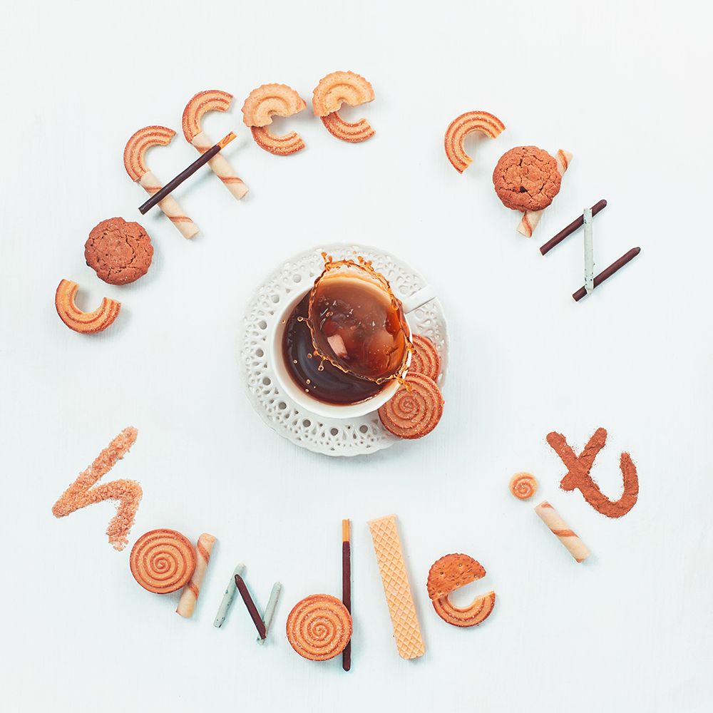 Food lettering: Coffee can handle it art print by Dina Belenko for $57.95 CAD