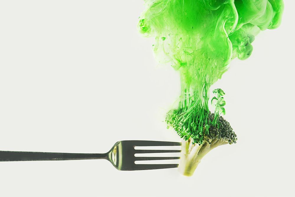 Disintegrated broccoli art print by Dina Belenko for $57.95 CAD