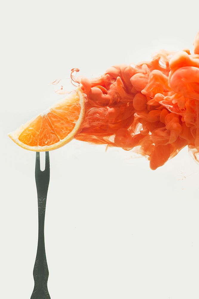 Disintegrated orange art print by Dina Belenko for $57.95 CAD