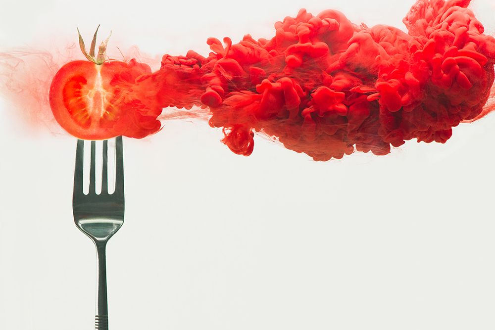Disintegrated Tomato art print by Dina Belenko for $57.95 CAD