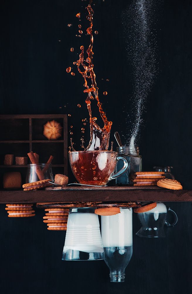 Upside And Down Again (With Coffee) art print by Dina Belenko for $57.95 CAD