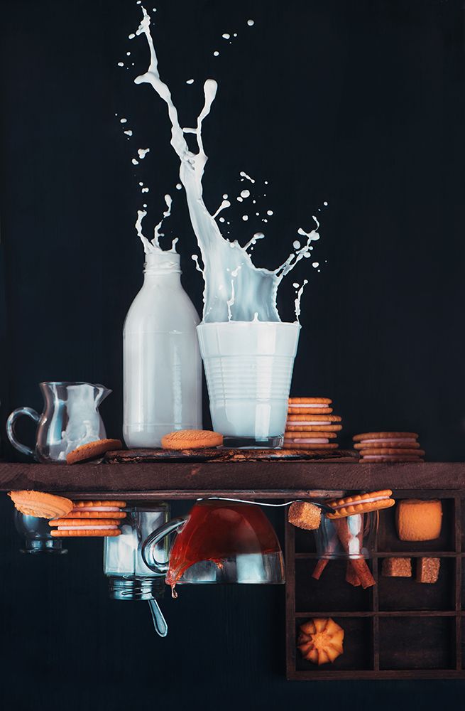 Upside And Down Again (With Milk) art print by Dina Belenko for $57.95 CAD