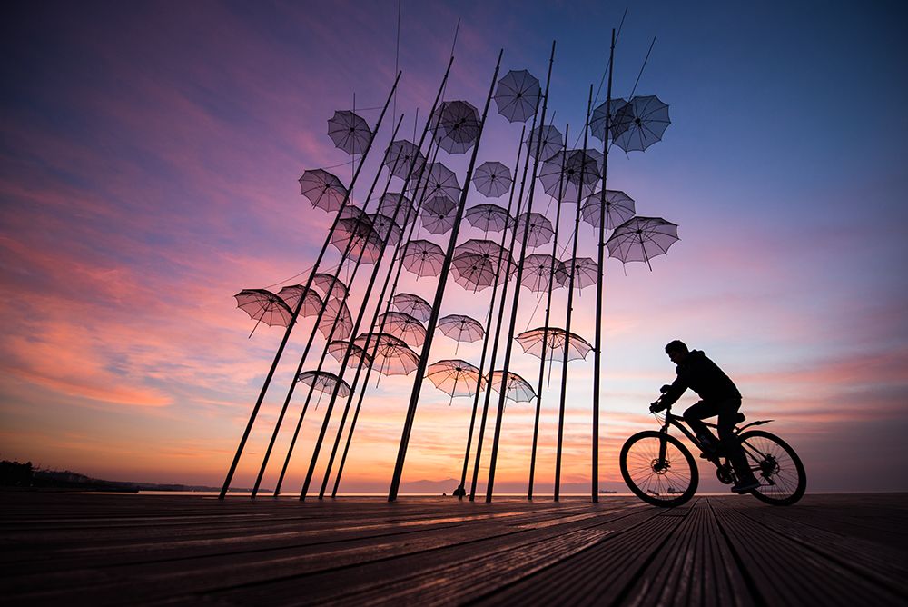 Umbrellas art print by Melih Karakaya for $57.95 CAD