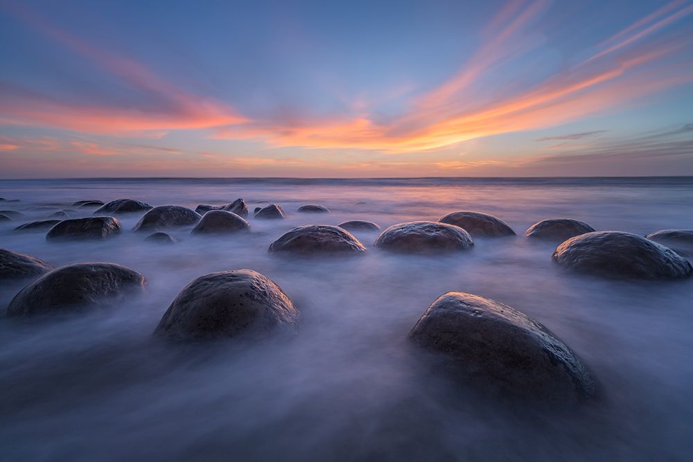 Sunset At Bowling Ball Beach art print by April Xie for $57.95 CAD