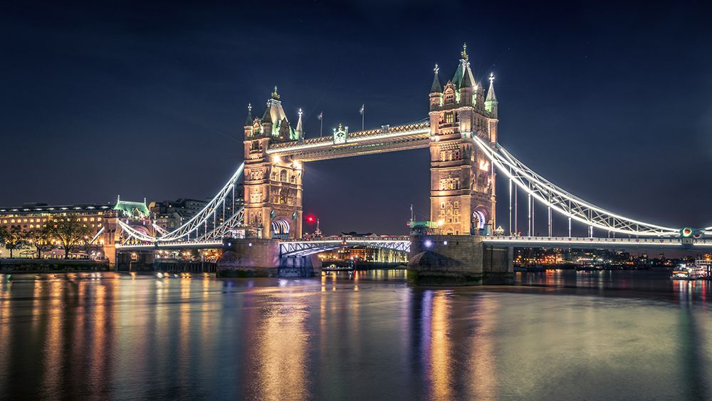 Night At The Tower Bridge art print by Nader El Assy for $57.95 CAD