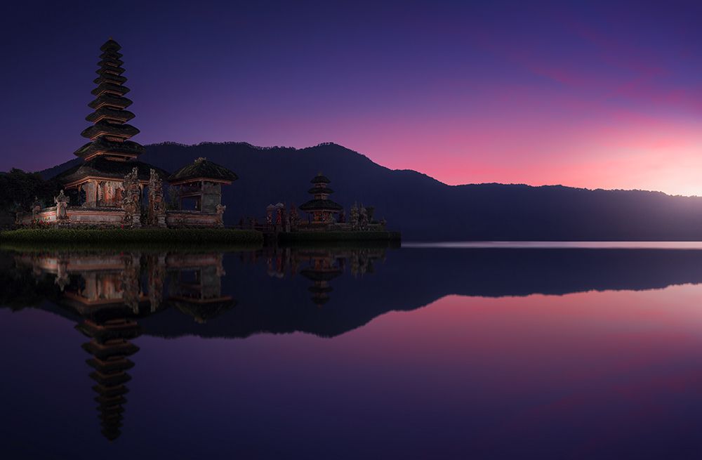 Ulun Danu Bratan Temple at Dawn art print by Merakiphotographer for $57.95 CAD